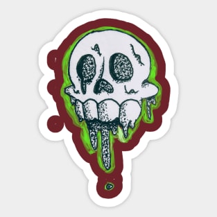 Neon Skull Sticker